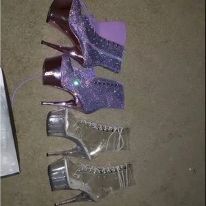 Hills size 11 never use for dancing can hold up any size nice ankle support yea